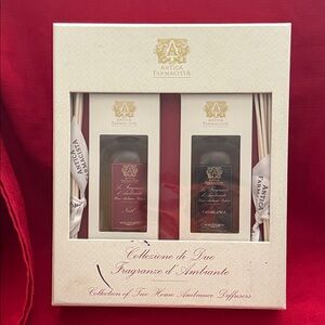 Antica Farmacista Home Fragrance Diffuser Set in Cream and Red